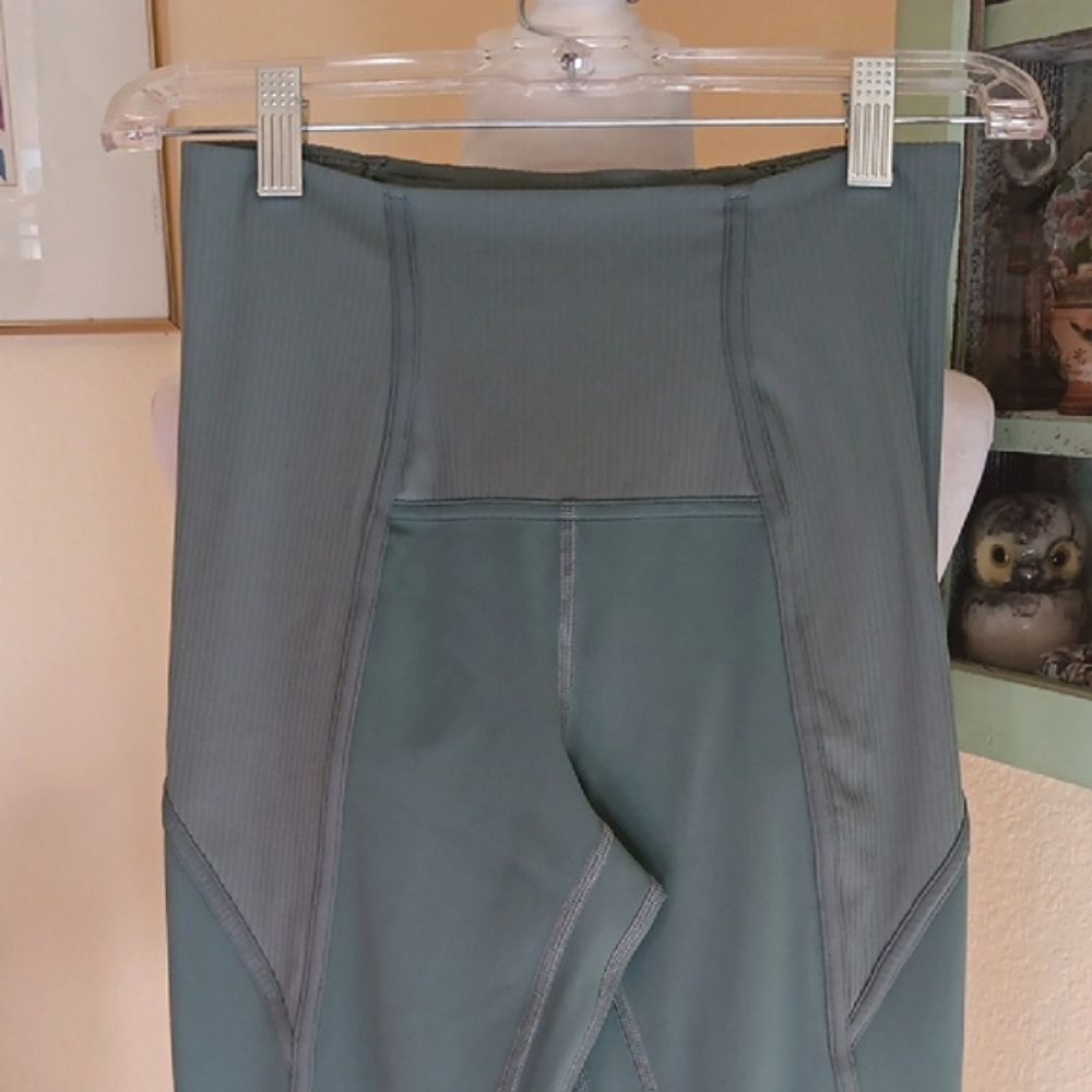 Lululemon Align Rib Panel HR Tights In Tidewater Teal